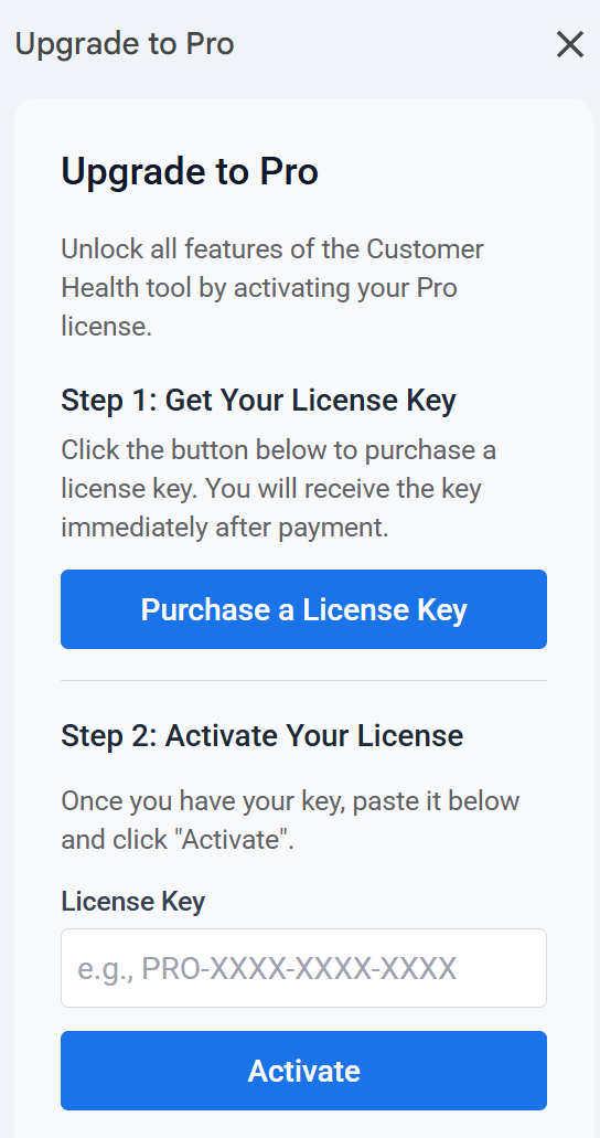 Upgrade to Pro Operation